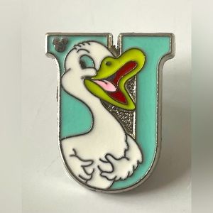 Disney 2011 Letter U - Ugly Duckling 🦢 Hidden Mickey Trading Pin